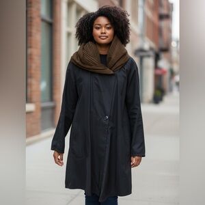 Myrapac Now Bronze/ Dark Brown Reversible Raincoat w Pockets